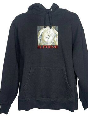 Supreme Ecstasy Hooded Sweatshirt Size XL Black Heavyweight Cotton Fleece 2021